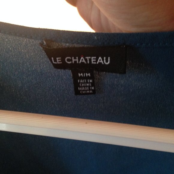 le chateau sleeveless button down blouse sz medium - Picture 7 of 7